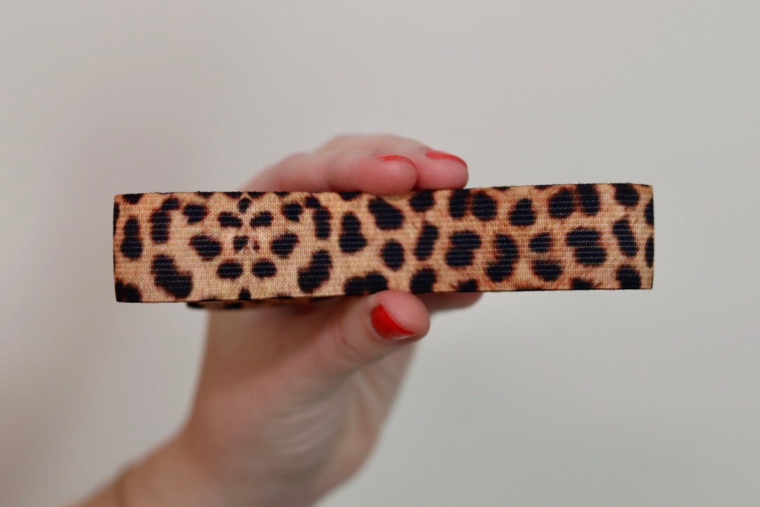 1" Leopard Hat Band