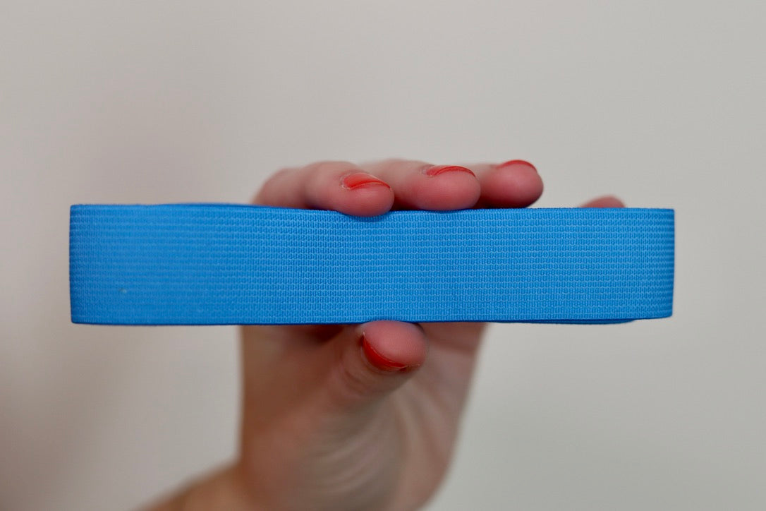1" Elastic Blue Hat Band
