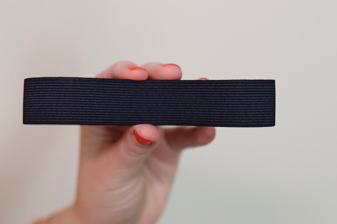 1" Black Hat Band