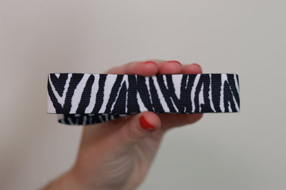 1" Zebra Hat Band